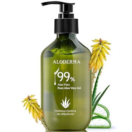 Aloderma 99% Organic Aloe Vera Gel Made within 12 Hours o