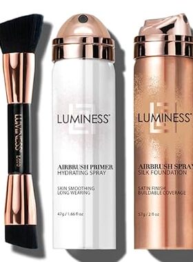 LUMINESS Airbrush Spray Silk Foundation Starter Kit - Lig