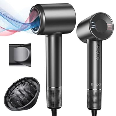 Hair Dryer with Diffuser -Bopcal High-Speed Ionic Blow Dr