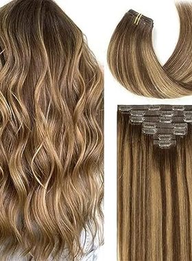 Loxxy Seamless Extensions Clip in Human Hair 20inch 110G