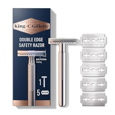 King C. Gillette Safety Razor with Chrome Plated Handle a