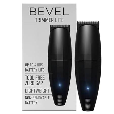 Bevel Beard Travel Trimmer Lite for Men - Black Edition C