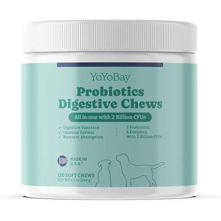 Probiotics for Dogs， Dog Probiotics and Prebiotic with En