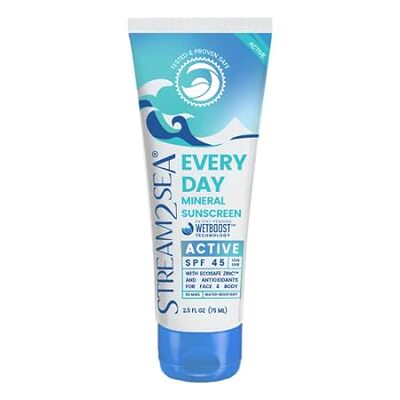 SPF 45 Every Day Active Mineral Sunscreen | 2.5 Fl Oz Bio