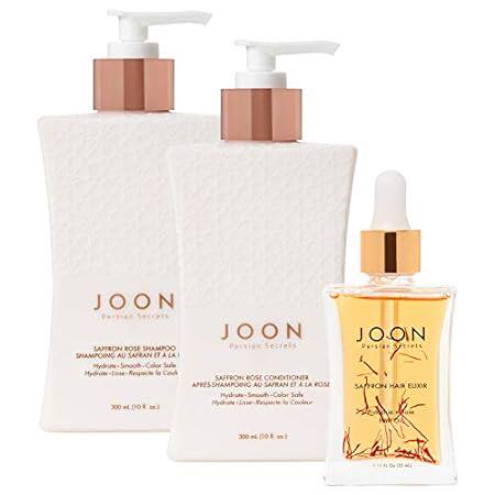 Joon Moisturizing Trio Set | 1.1oz Saffron Hair Elixir， 1