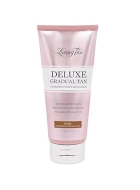 Loving Tan Deluxe Gradual Tan Lotion， Dark- Natural Looki