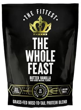 The Fittest Whole Feast Beef Protein Powder - Butter Vani