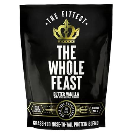 The Fittest Whole Feast Beef Protein Powder - Butter Vani