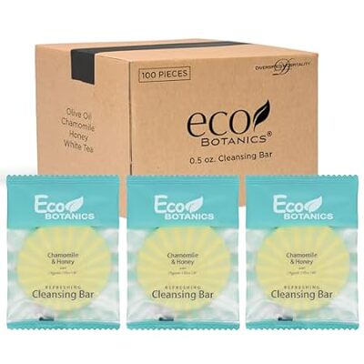 Eco Botanics Travel-Size Hotel Cleansing Bar Soap 0.5 oz