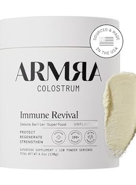 ARMRA Colostrum? Premium Powder， Grass Fed， Gut Health Bl