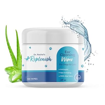 Replenish Ear Cleaning Wipes for Dogs and Cats - Dr. Rach
