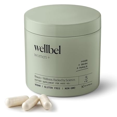 WELLBEL Women + Clean Supplement for Hair， Skin， and Nail
