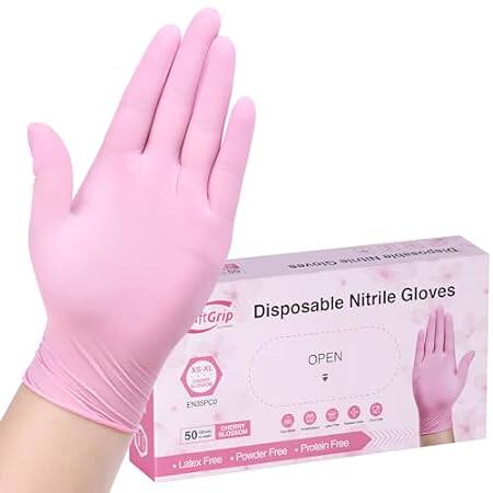Nitrile Disposable Gloves， 3-mil， Medical exam Gloves Dis