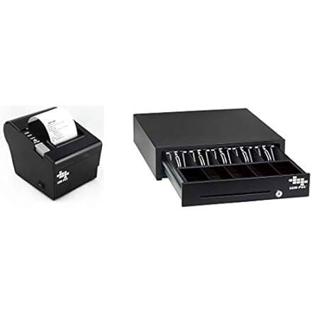 Heavy Duty Cash Register Drawer + Thermal Receipt Printer