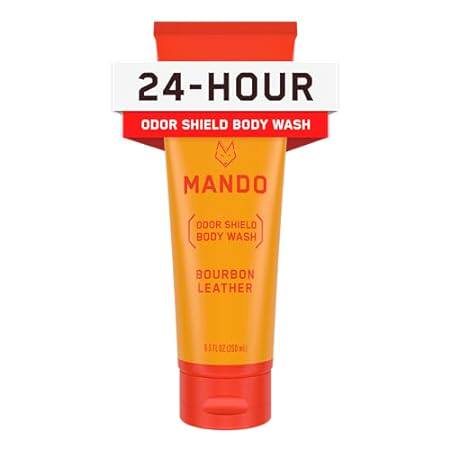 Mando Odor Shield Body Wash - 24 Hour Odor Control - Remo