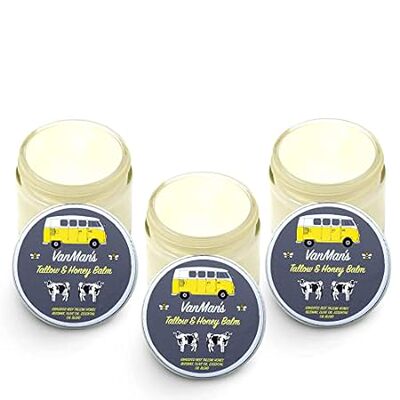 Vanmans Tallow and Honey Balm (2 oz) - 3 Pack - Beef Tall