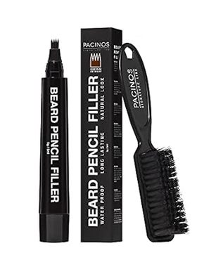 Pacinos Beard Pencil Filler - Water Proof， Long Lasting C