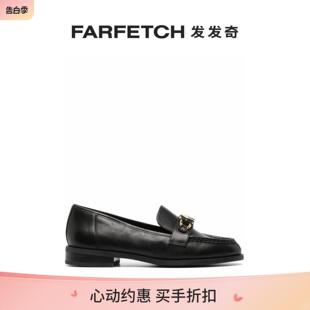 Kors女士logo标牌皮质乐福鞋 Michael FARFETCH发发奇