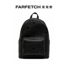 Mcm男士Stark 中号皮质双肩包FARFETCH发发奇