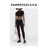 Lanvin浪凡女士logo裤 FARFETCH发发奇 腰打底裤