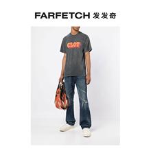 logo印花酸洗T恤FARFETCH发发奇 CLOT男士