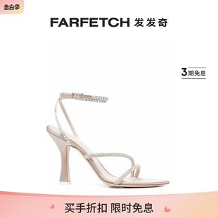 FARFETCH发发奇 3juin女士晶饰袢带高跟凉鞋