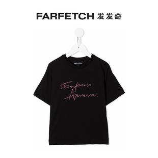 Emporio T恤FARFETCH发发奇 logo印花短袖 Armani阿玛尼童装