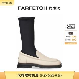 Proenza Sale 皮质中筒靴FARFETCH发发 Final Schouler女士套穿式