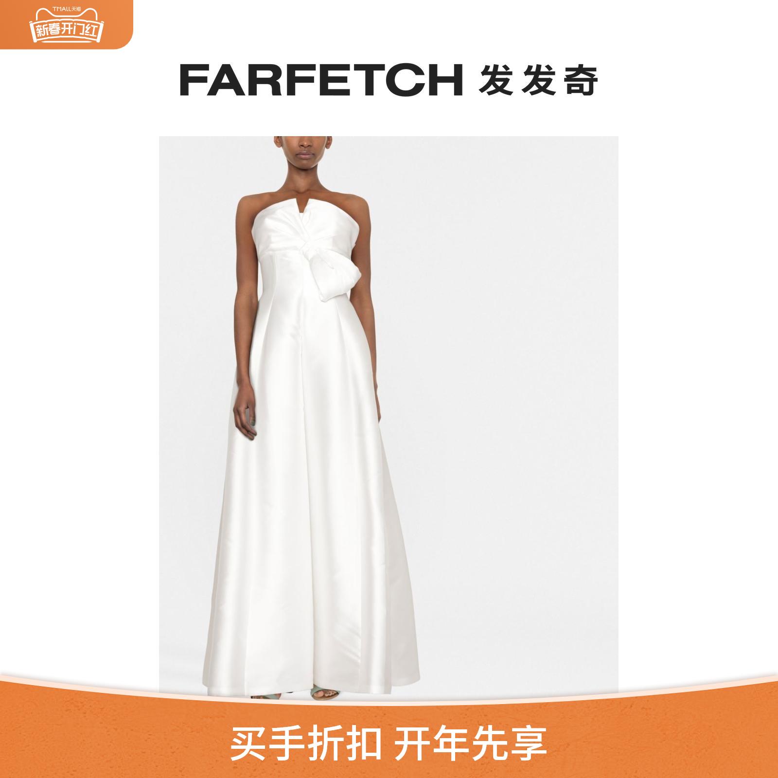 [Final Sale]Alberta Ferretti女士蝴蝶结缀饰晚礼服FARFETCH发发