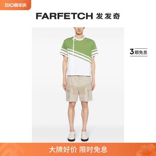 S.S.DALEY男士 条纹棉T恤FARFETCH发发奇