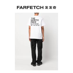 logo印花棉T恤FARFETCH发发奇 Face北面男士 North The