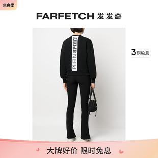 Sport女士logo Plein 贴花棉卫衣FARFETCH发发奇