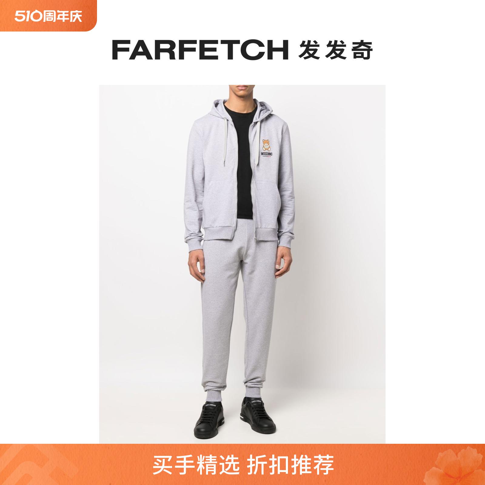 Moschino男士莫斯奇诺 logo裤腰长裤FARFETCH发发奇