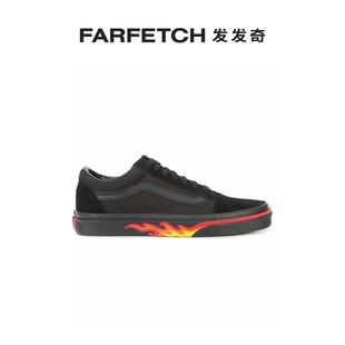 FARFETCH发发奇 Flame系带帆布板鞋 Skool Vans男女通用Old