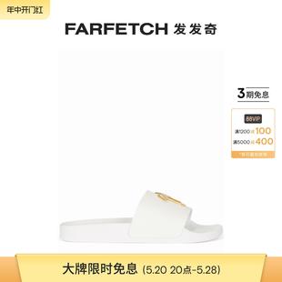 Zanotti男士 Giuseppe Brett logo标牌拖鞋 FARFETCH发发奇