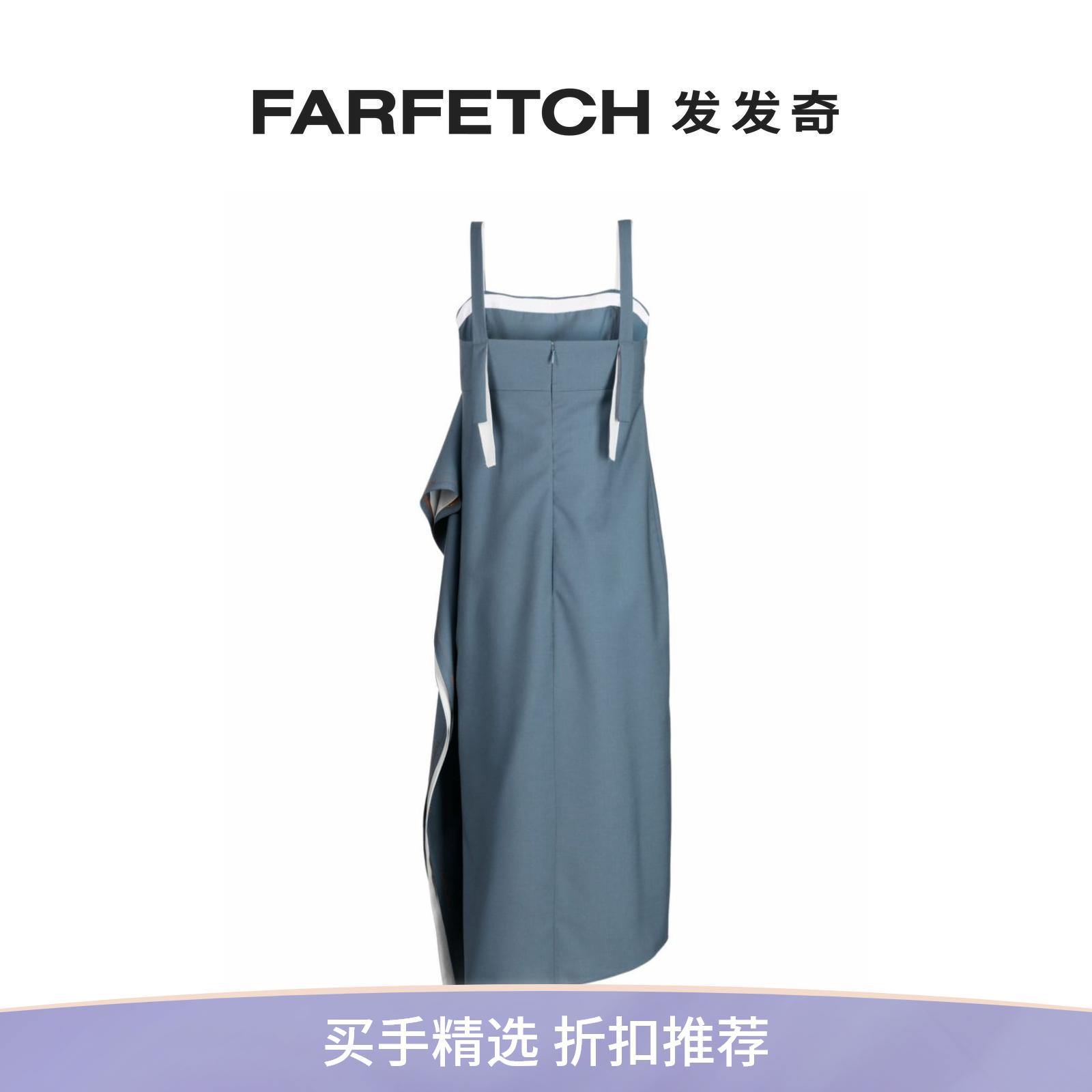 Ports 1961女士不对称分层式中长连衣裙FARFETCH发发奇