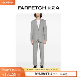 Canali男士 FARFETCH发发奇 套装 竹节纹理西装