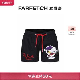 FARFETCH发发奇 Barth童装 印花泳裤 Snoopy Mc2 Saint