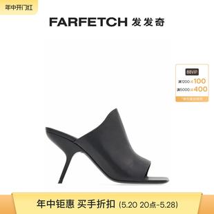 FARFETCH发发奇 Salvatore Ferragamo菲拉格慕女士高跟露趾穆勒鞋