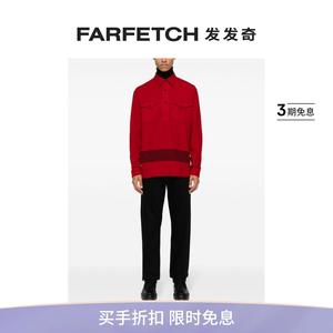 Polo Ralph Lauren男士条纹羊毛混纺polo衫FARFETCH发发奇