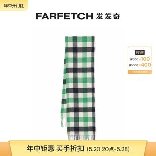 Woolrich童装 格纹羊毛混纺围巾FARFETCH发发奇