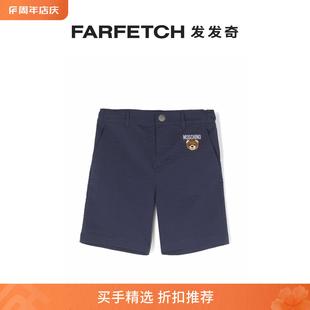 Moschino童装 图案短裤 Bear Teddy FARFETCH发发奇