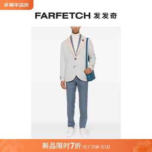 Eleventy男士 排扣羊毛西装 夹克FARFETCH发发奇