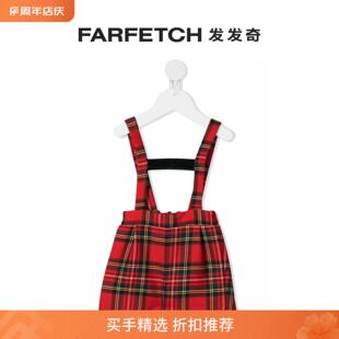 STUPENDERIA童装 格纹背带裤 FARFETCH发发奇