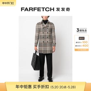 1949男士 REVERES 格纹双排扣外套FARFETCH发发奇