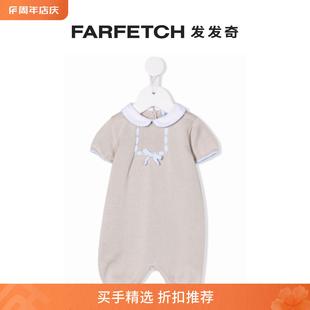 SIOLA童装 FARFETCH发发奇 蝴蝶结细节针织连体短裤