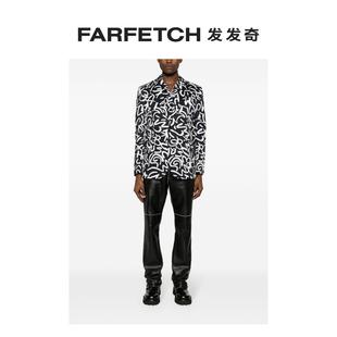 Moschino男士 logo棉西装 夹克FARFETCH发发奇