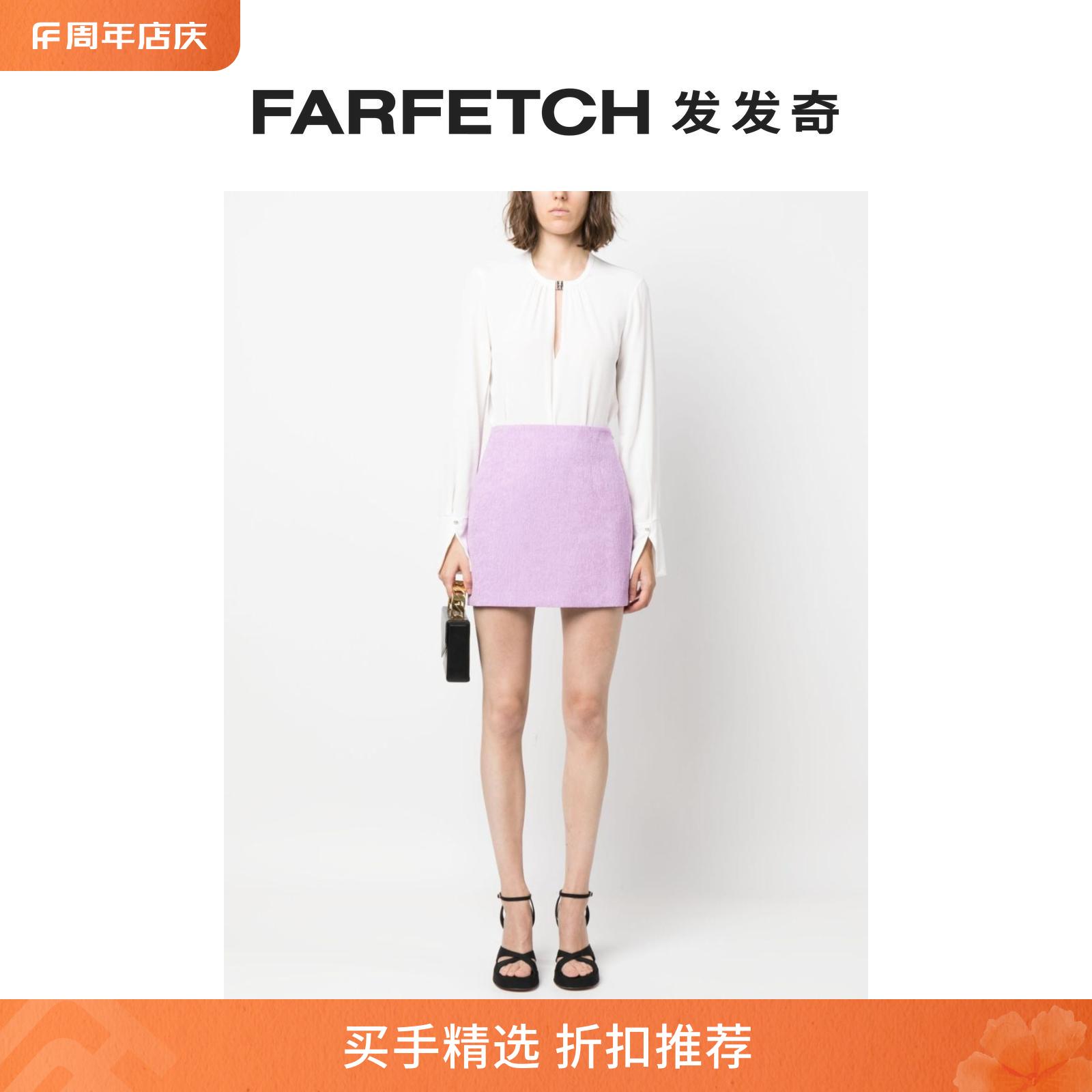 [Final Sale]Patrizia Pepe女士高腰压纹设计迷你半身裙FARFETCH