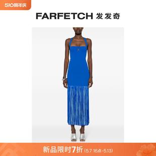 流苏细节超长连衣裙FARFETCH发发奇 Galvan女士Mia