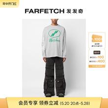 We11Done男女通用logo印花棉平纹针织衫FARFETCH发发奇